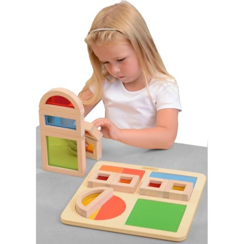 Tęczowy Zestaw Klocków Patrz Na Świat W Kolorach Masterkidz