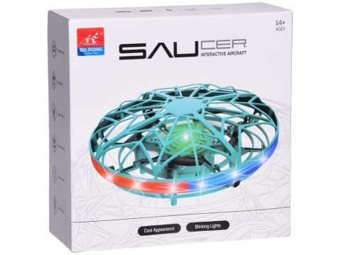 Zdalnie sterowany dron DYSK RC0653 - sterowanie ręką, podświetlenie LED