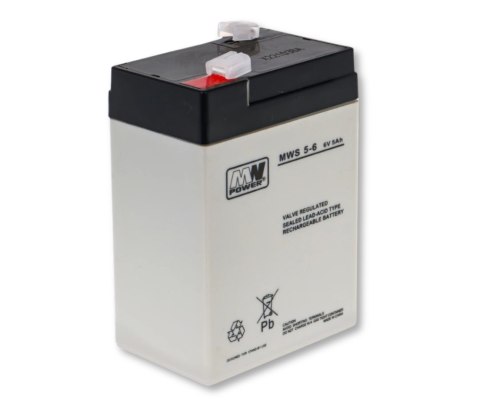 Milly Mally Akumulator AGM 6 V 5 Ah 3-5 lat 70 × 47 × 107 mm 0,80 kg Faston 187 MWS 5-6