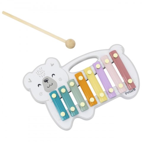 Drewniane Cymbałki Miś Polarny Ksylofon Viga Toys