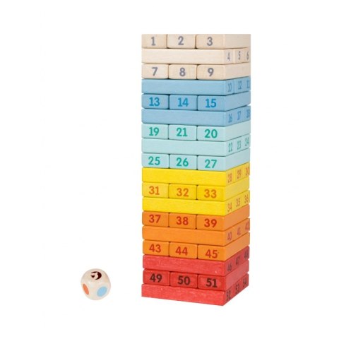 CLASSIC WORLD Drewniana Kolorowa Gra Wieża Deluxe Dżenga