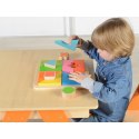 Drewniane Puzzle Geometryczne 12 Elementów Masterkidz