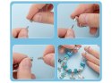 Zestaw do robienia bransoletek KORALIKI zawieszki CHARMS + szkatułka ZA5207