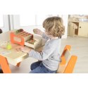 Drewniana Kasa Sklepowa Dla Dzieci + Pieniądze i Karta Kredytowa Masterkidz