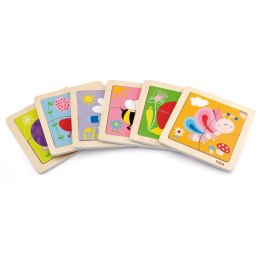 Viga Drewniane Puzzle Pszczoła Układanka Montessori Edukacyjna 18m+ Owad
