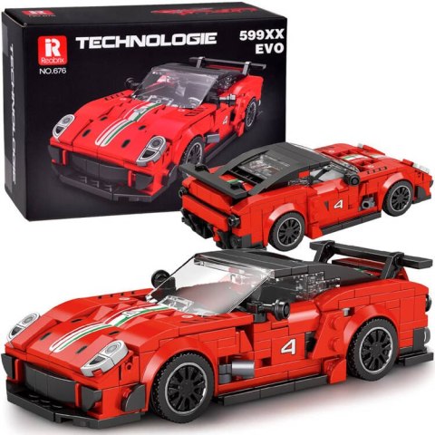 Klocki techniczne Supersportowe auto CZERWONE spojler 413-ele ZA5261