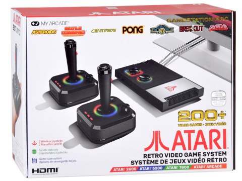My Arcade ATARI konsola + 2 kontrolery RETRO 200+ gier z licencją
