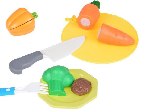 Interaktywna kuchenka + akcesoria kuchenne i warzywa do krojenia ZA5246